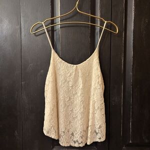 Pins & Needles Cream Lace Camisole